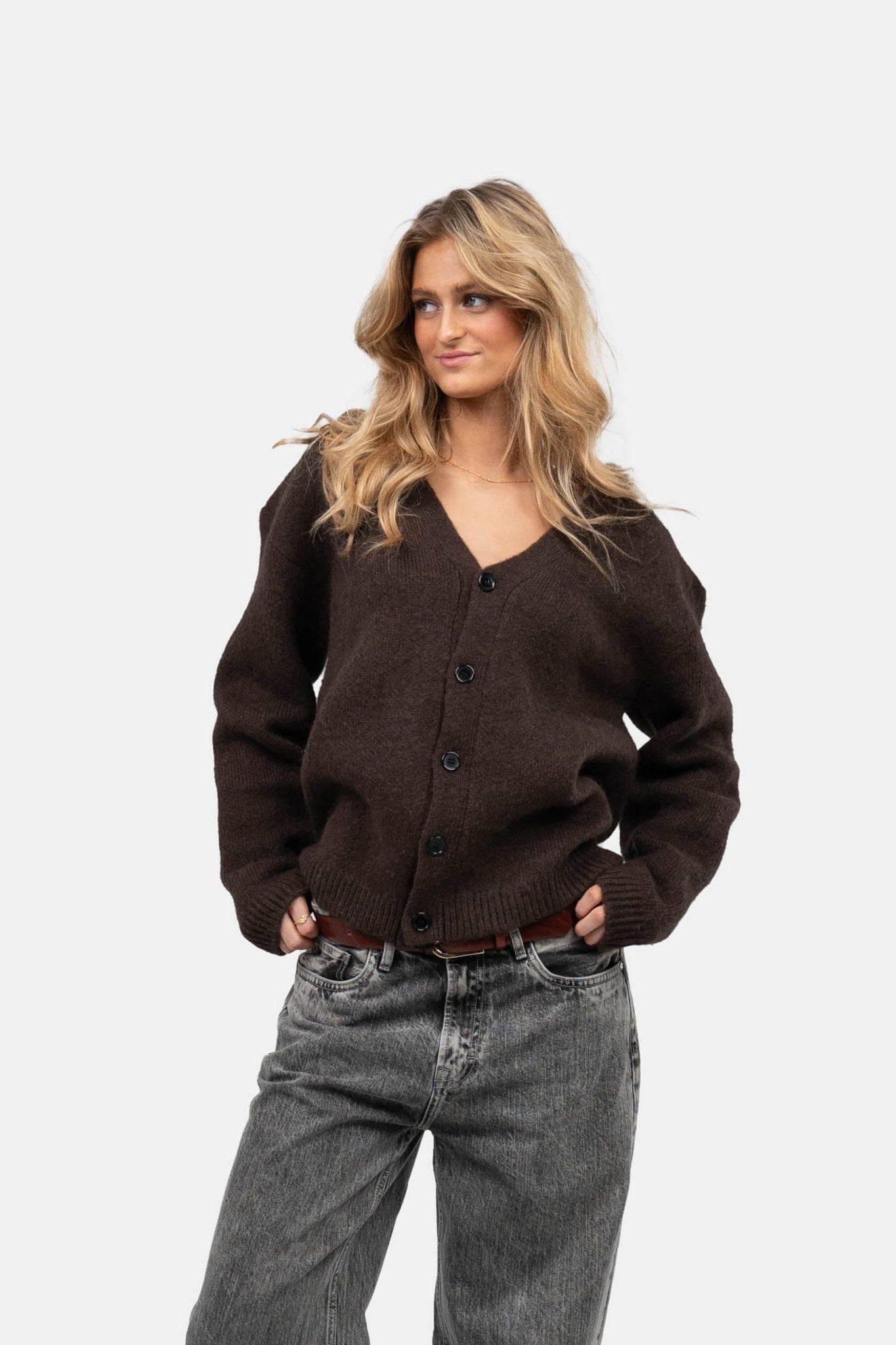 Cardigan Brun | Skagen-clothing.dk